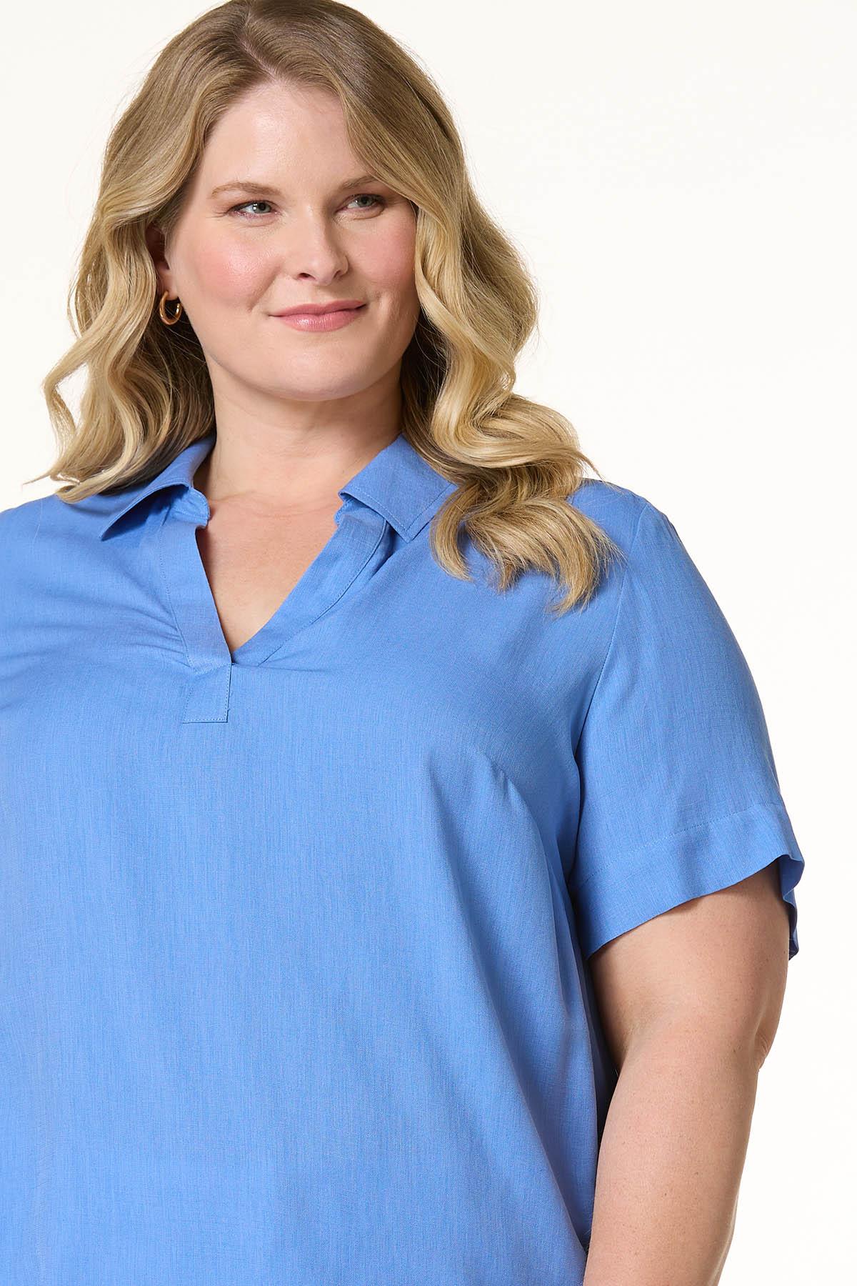 Cato Fashions | Cato Classic Blue Linen Top
