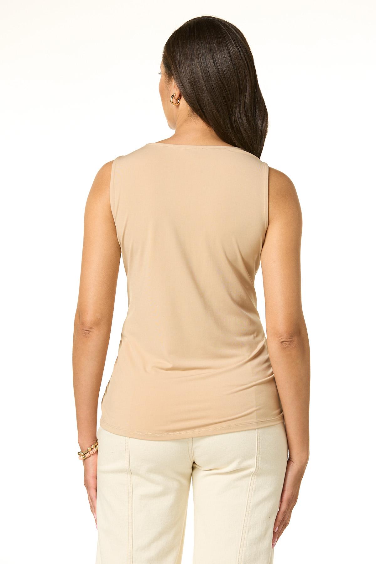 Cato Fashions | Cato Solid Drape Neck Tank