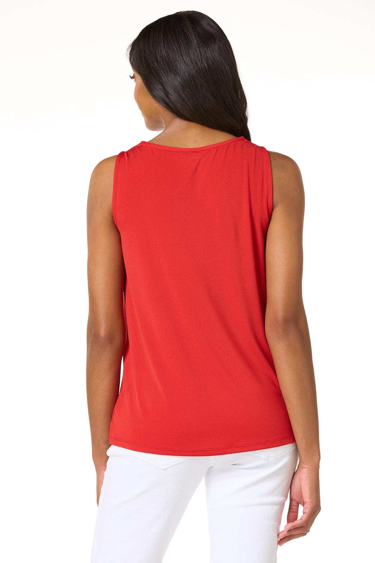 トップス salvation Y16AsymmetricDrapedTank Cato Fashions | Cato Solid Drape Neck Tank