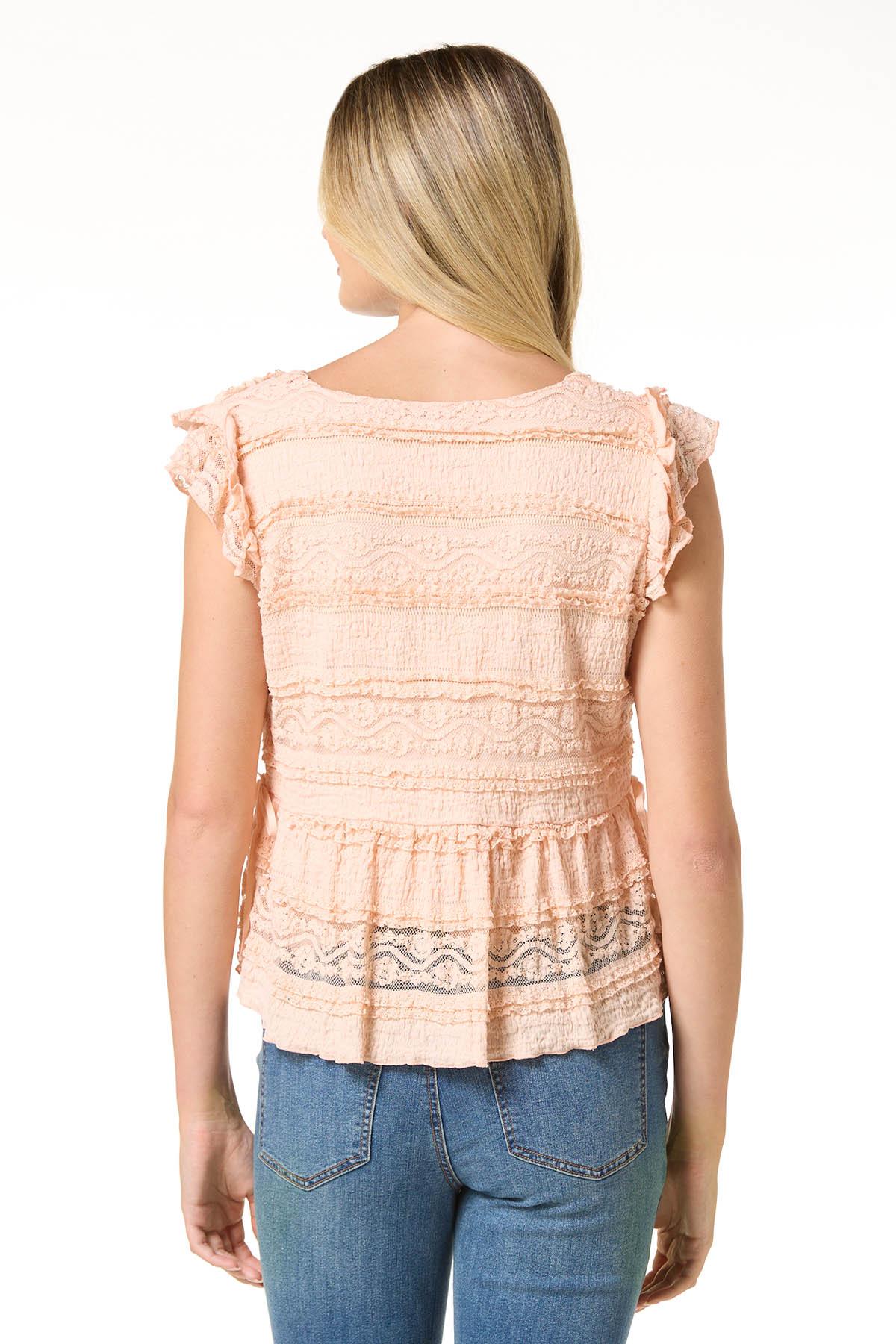 Cato Fashions | Cato Lace Side Tie Top