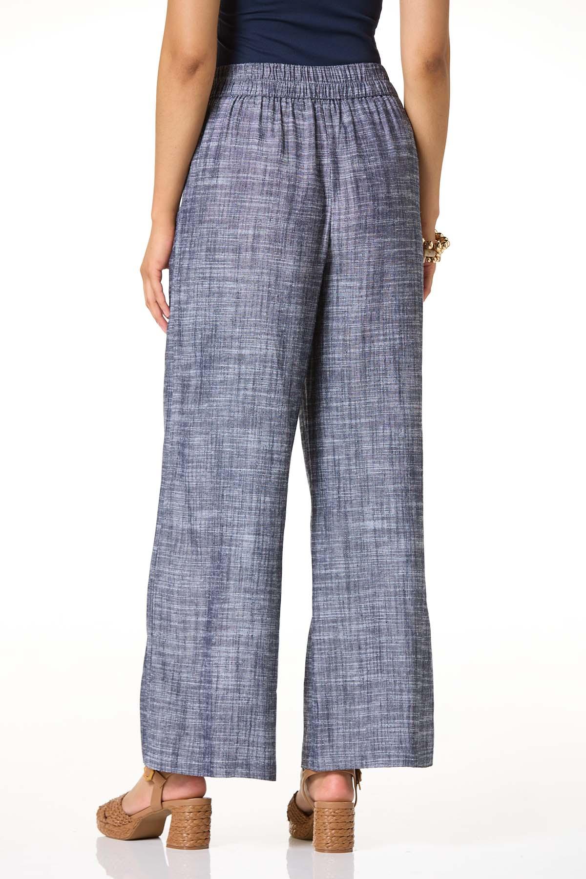 Cato Fashions | Cato Navy Wide Leg Linen Pants