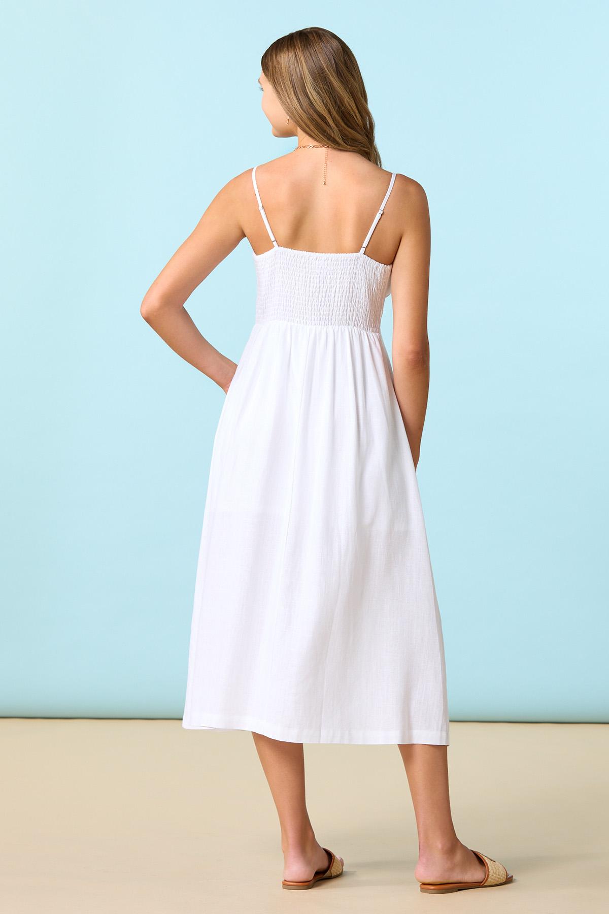 Cato Fashions | Cato White Linen Maxi Dress