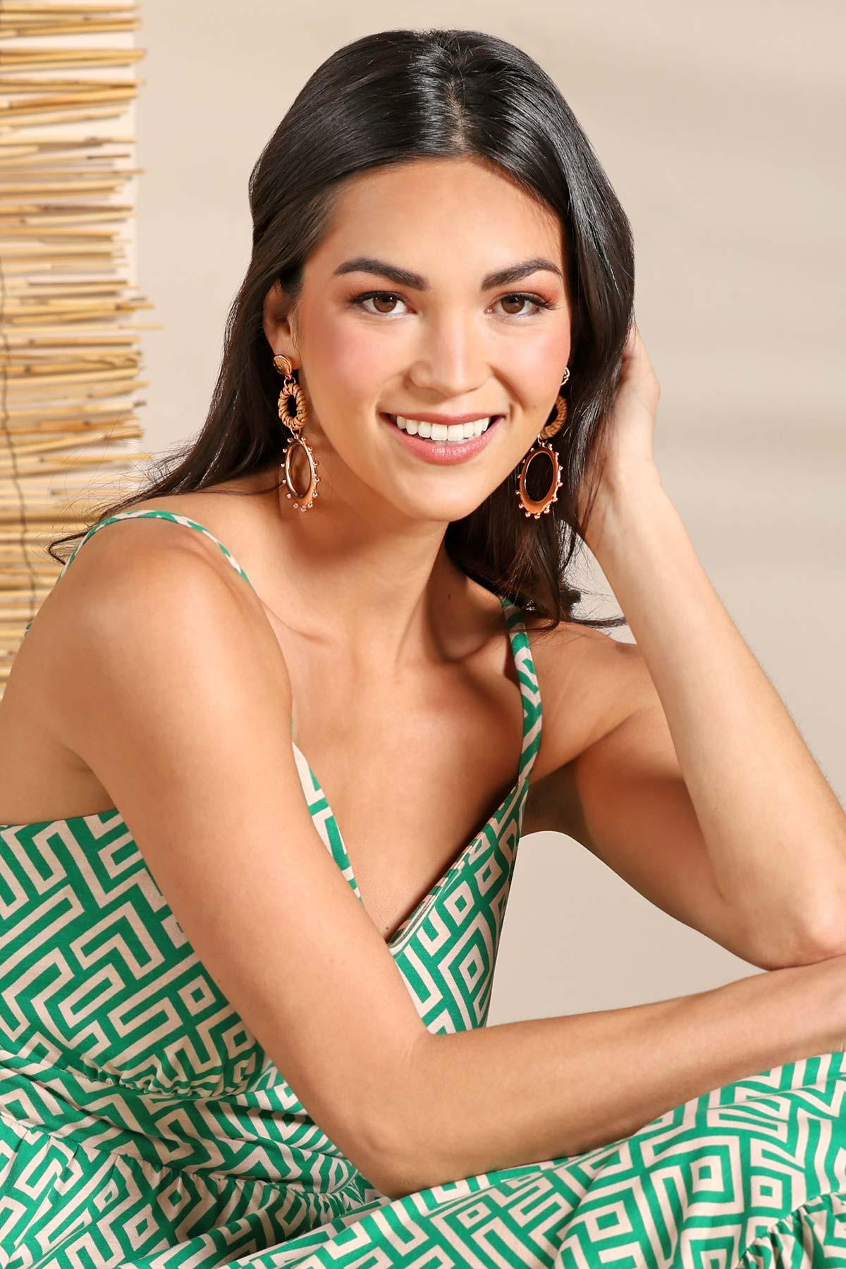 green geo dress Cato Fashions