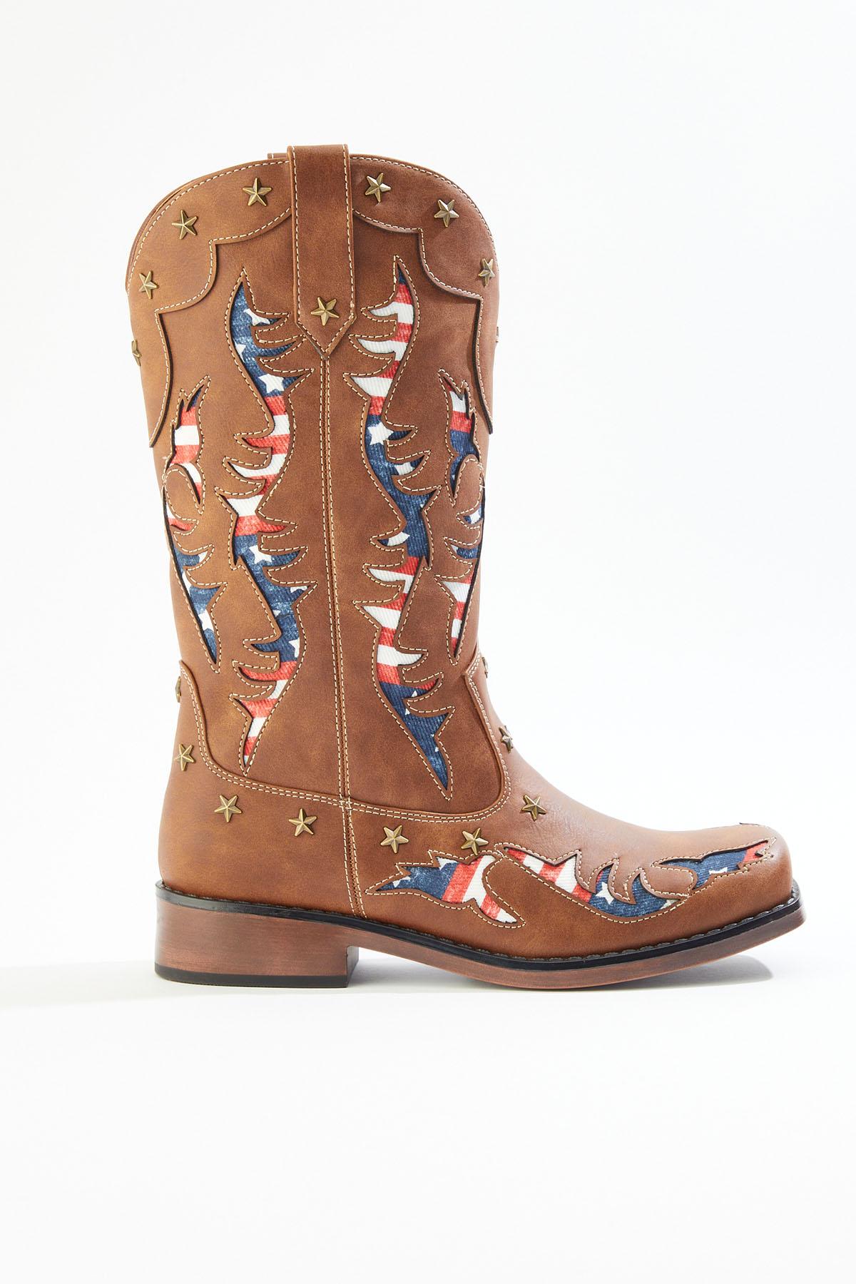 Cato Fashions | Cato Wide Width Americana Cutout Western Boots