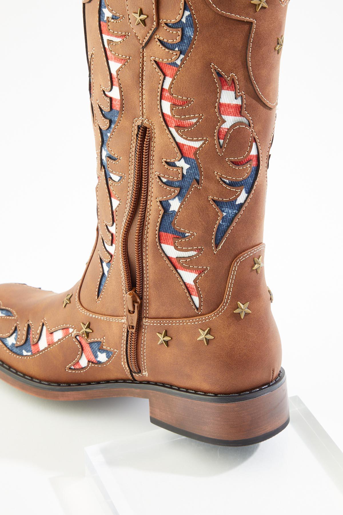 Cato Fashions | Cato Wide Width Americana Cutout Western Boots