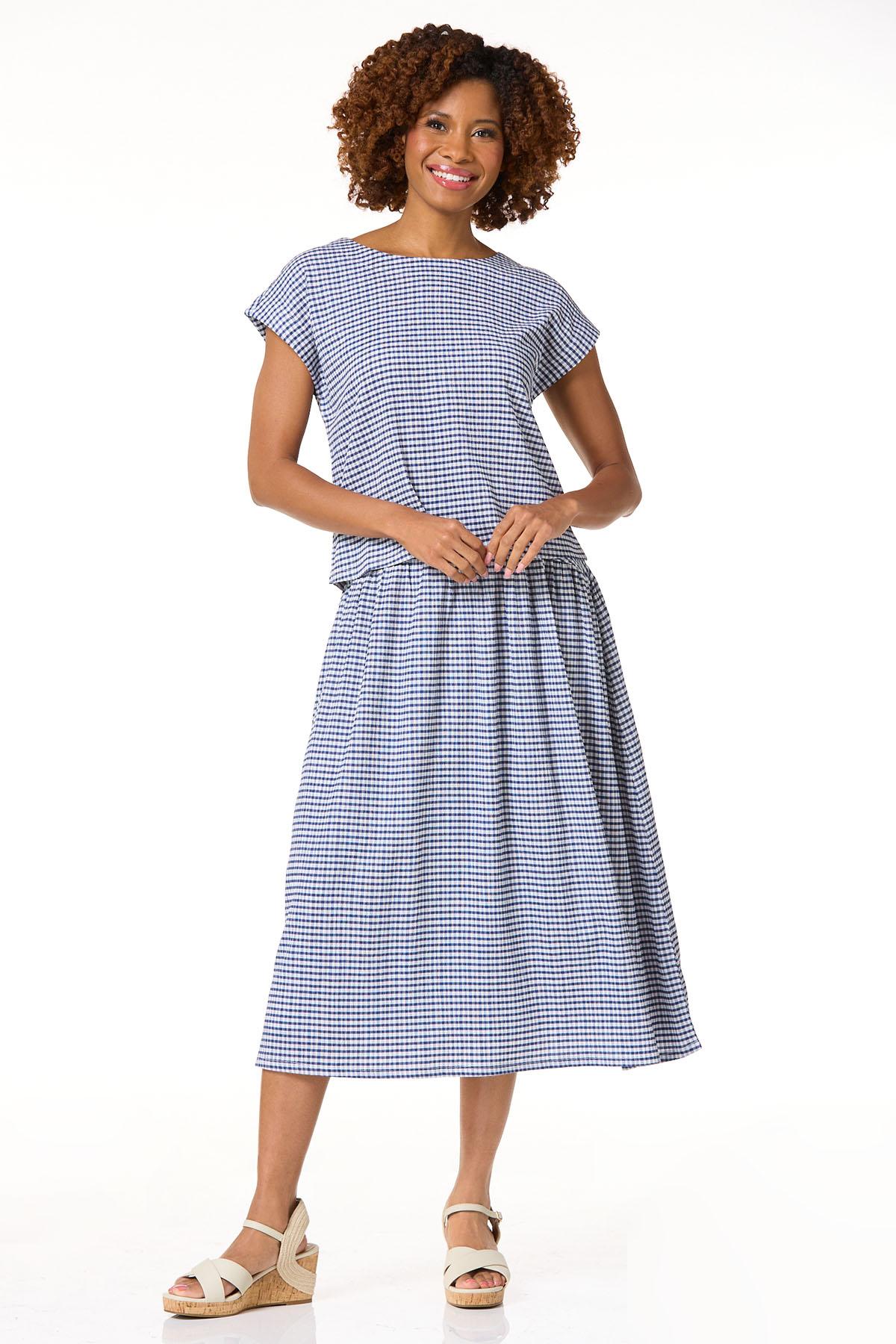 Cato Fashions | Cato Blue Gingham Top
