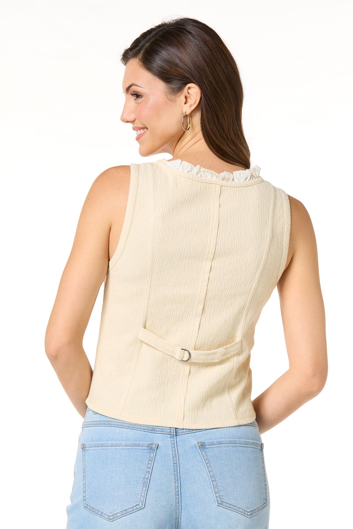 Cato Fashions | Cato Ruffled Lace Trim Vest