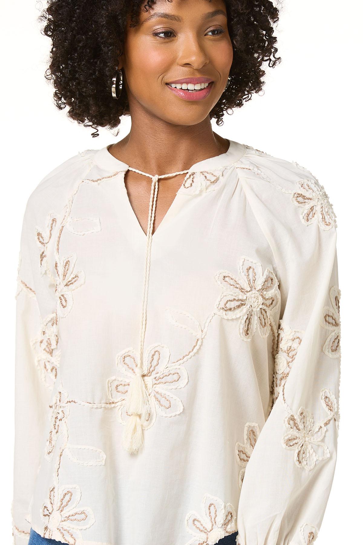 Cato Fashions | Cato Floral Soutache Top
