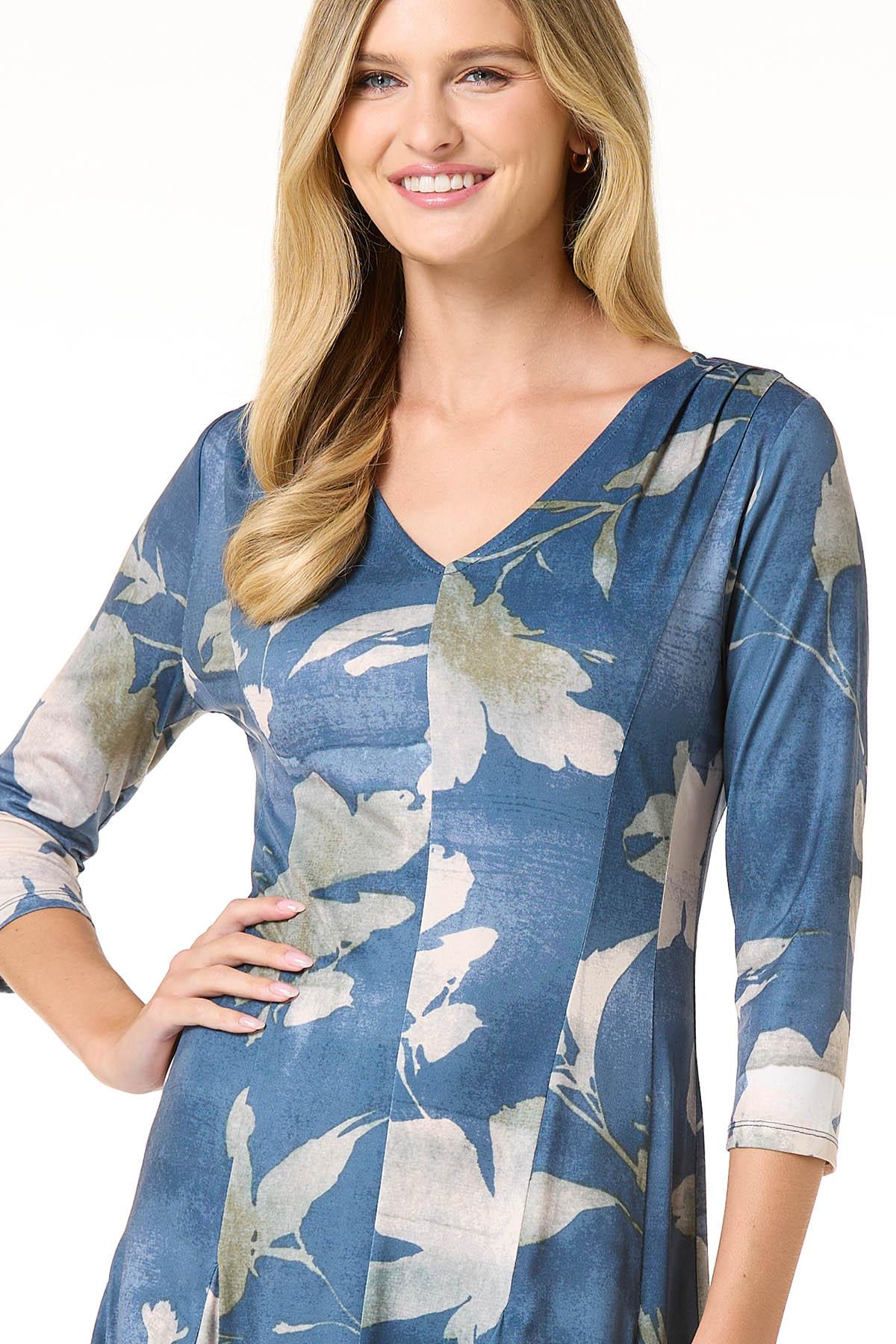 Cato Fashions | Cato Floral Lake Blue Dress Cato Fashions | Cato Floral Lake Blue Dress