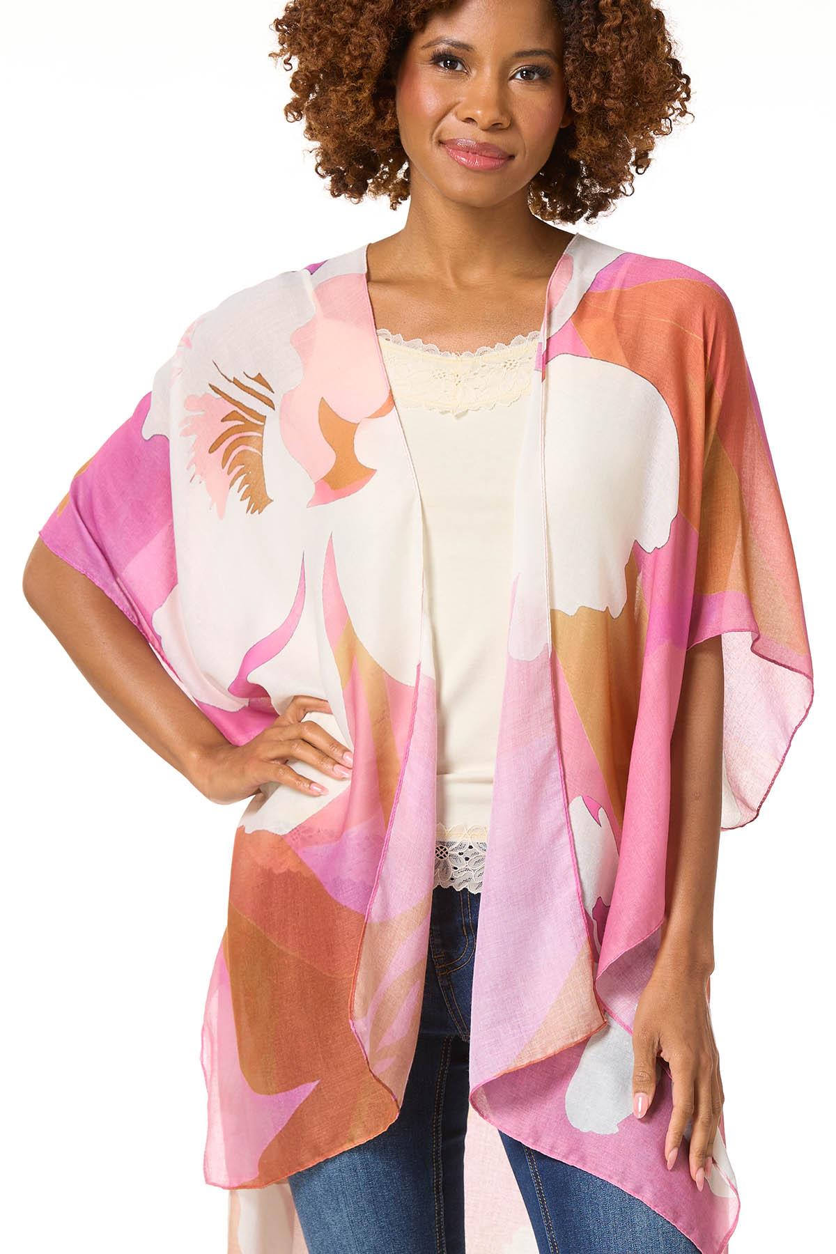 ファンデーション kimono4 Cato Fashions | Cato Tropical Floral Kimono