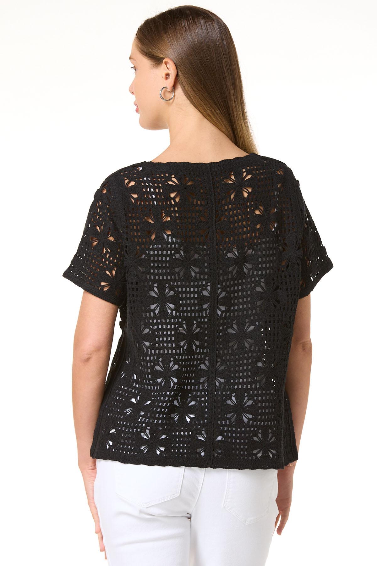 Cato Fashions | Cato Crochet Tie Front Cardigan