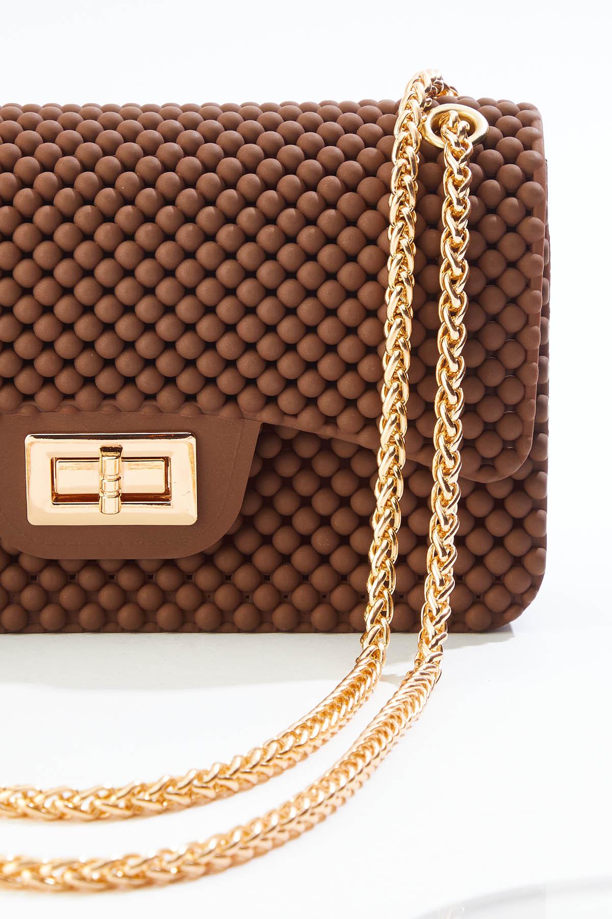 Cato Fashions | Cato Solid Bubble Texture Jelly Crossbody