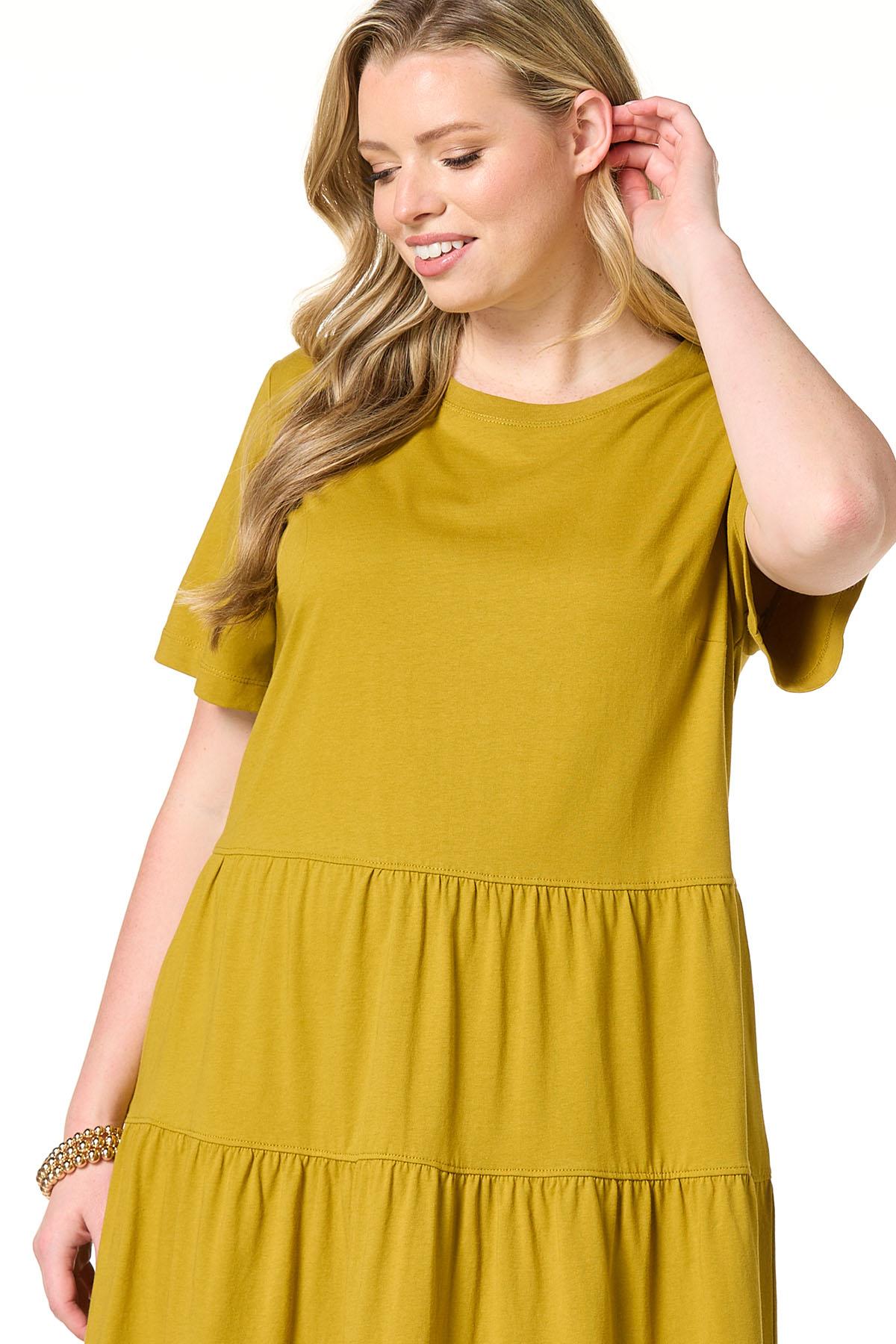ladies plus size midi dresses Final Sale Plus Size Sheer Stripe See-Thru Midi BodyCon Dress in Rust