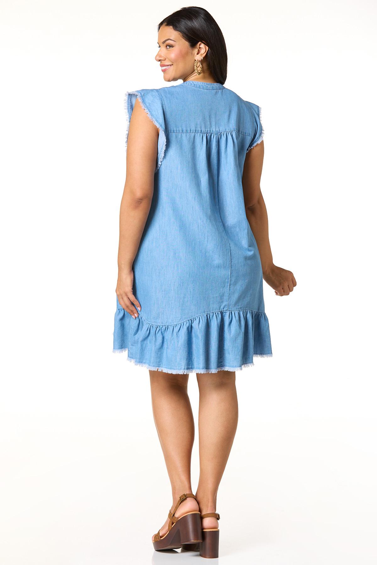 cotton swing dress plus size Bump It Up Women's Maternity Plus Size Navy Blue Soft Pocket Midi Swing Dress Size 26-28