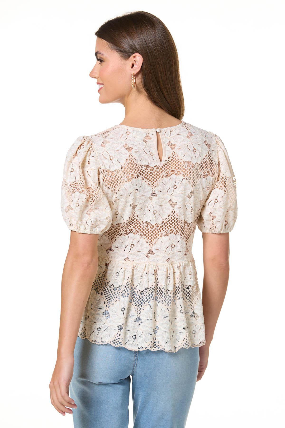 Cato Fashions | Cato Lace Peplum Top