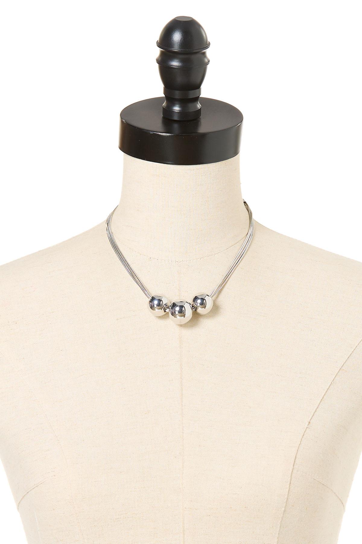 Cato Fashions | Cato Silver Ball Choker Necklace Set
