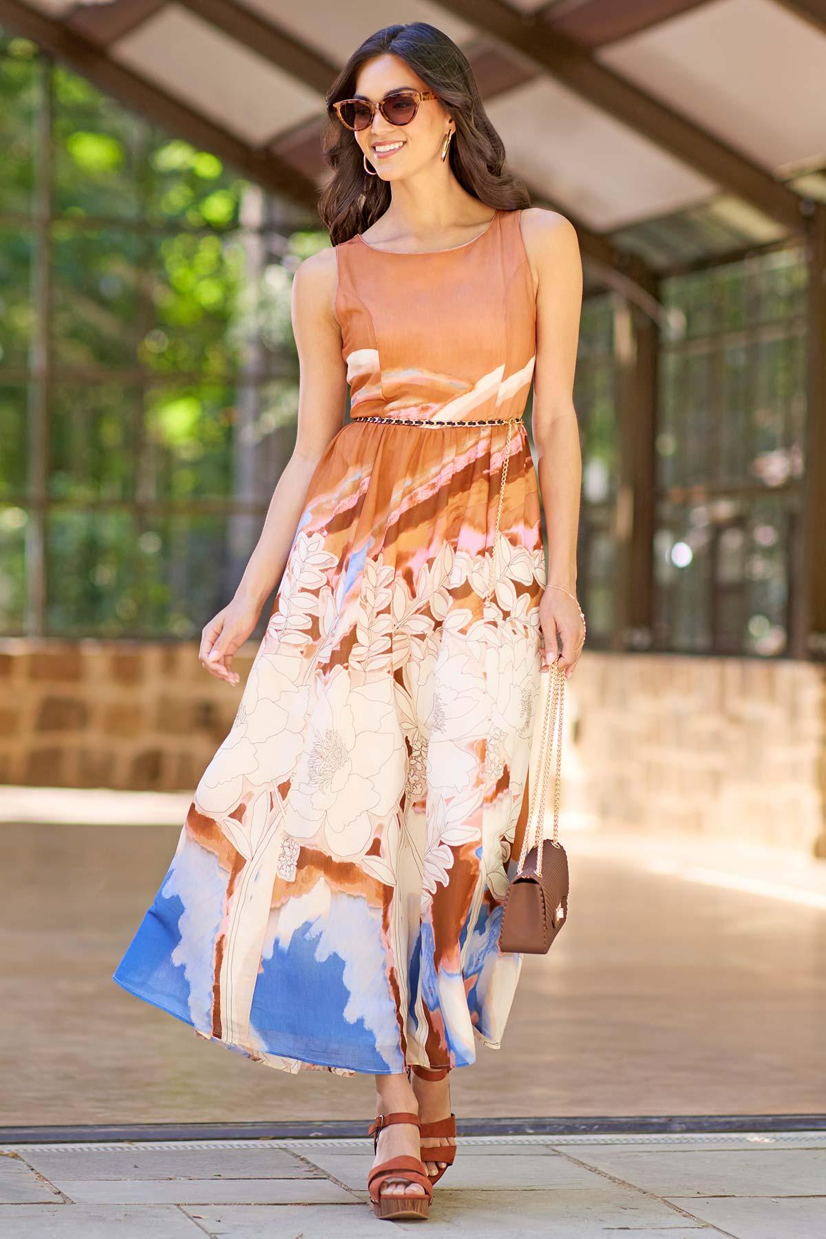 bohemian dress with belt Boho Embroidered Mini Dress