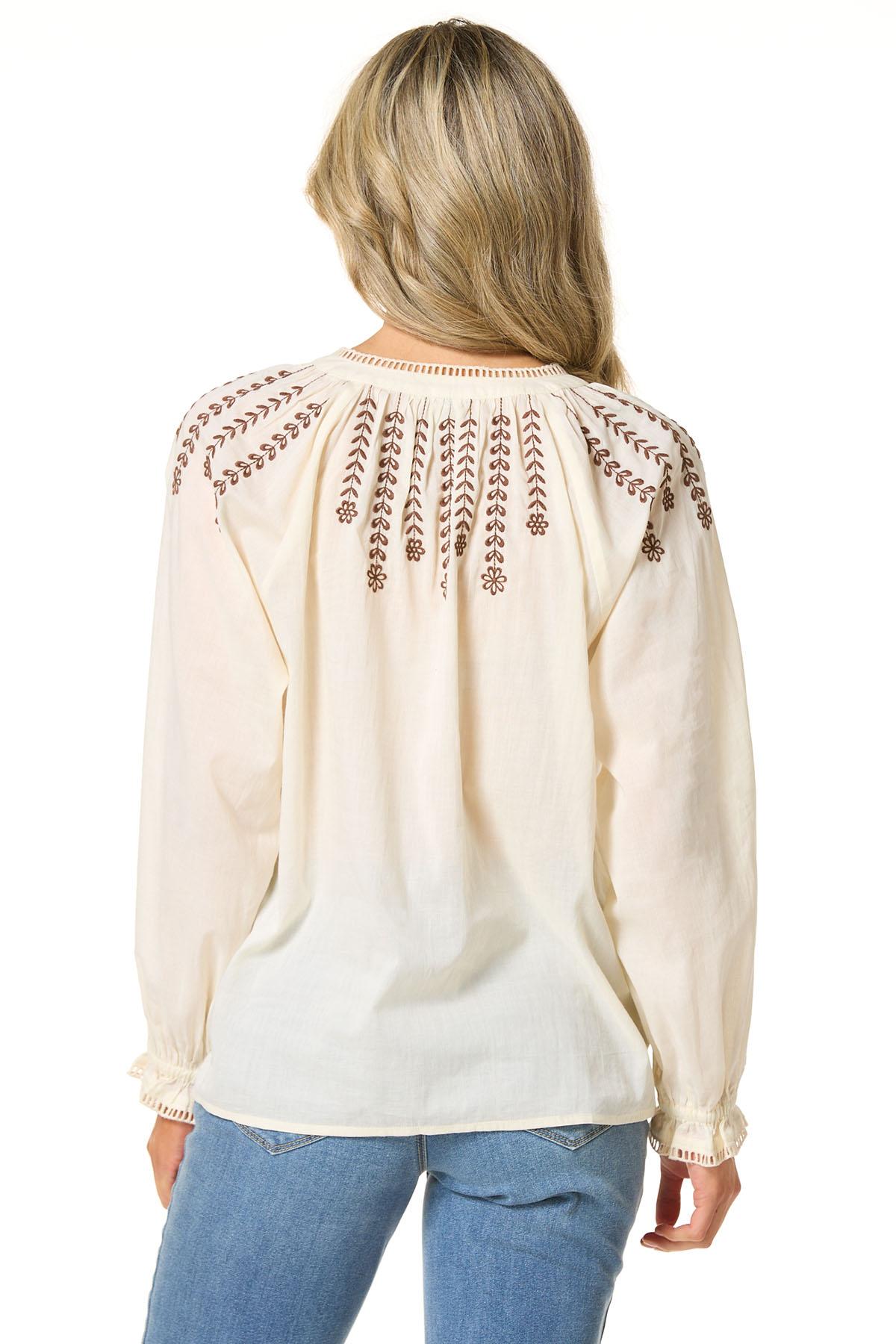 Cato Fashions | Cato Embroidered Hem Top