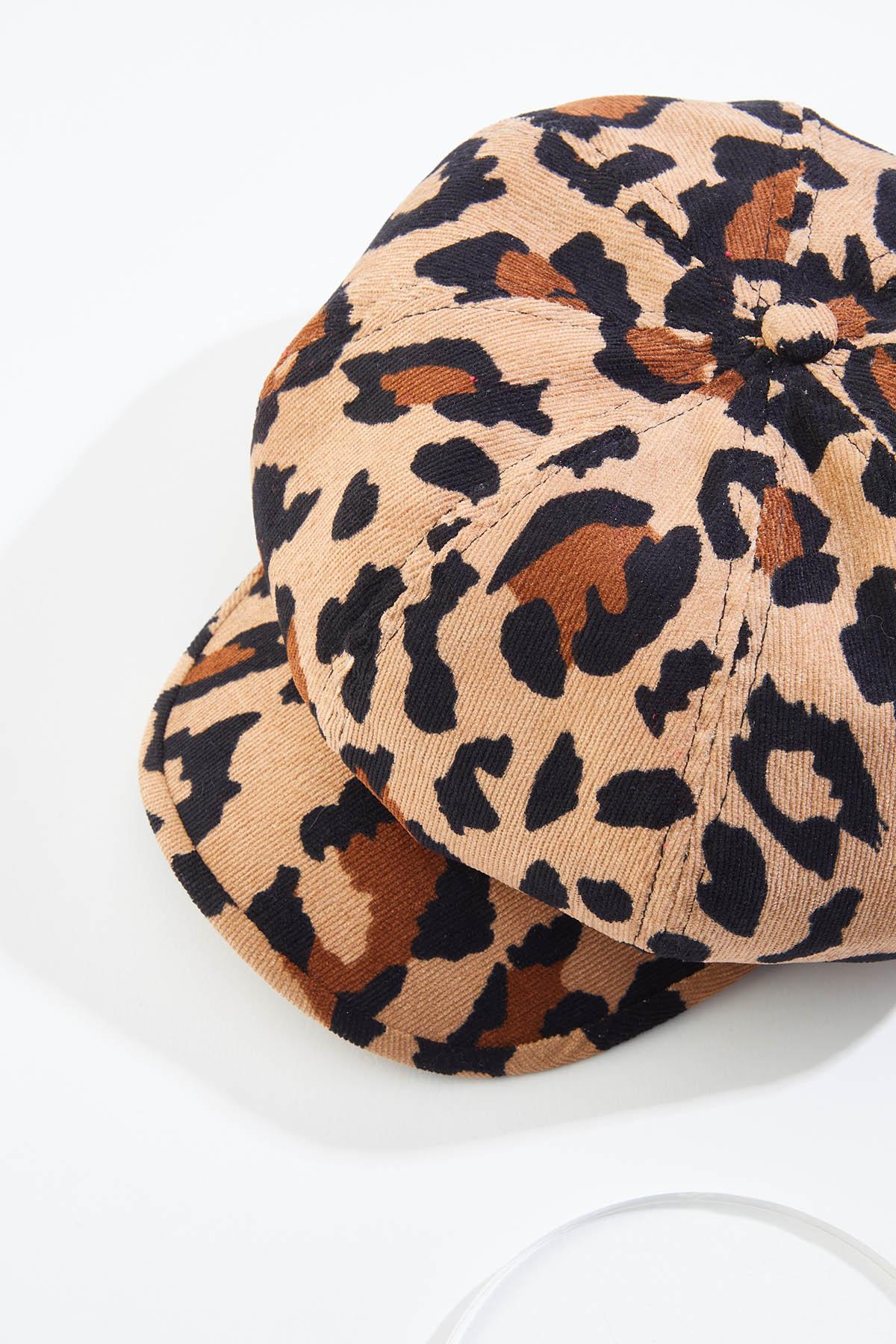 Cato Fashions | Cato Leopard Print Corduroy Cabbie Hat