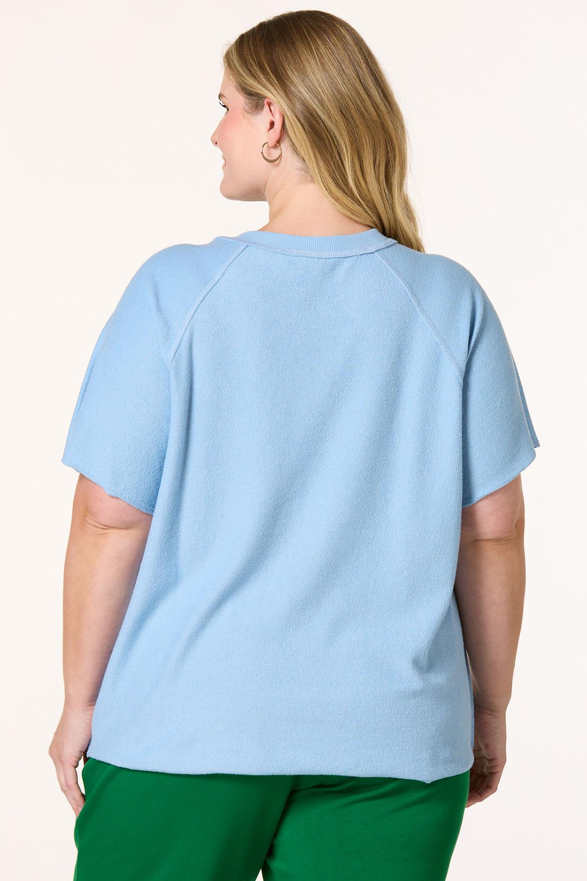 Cato Fashions | Cato Plus Size Varsity French Terry Top