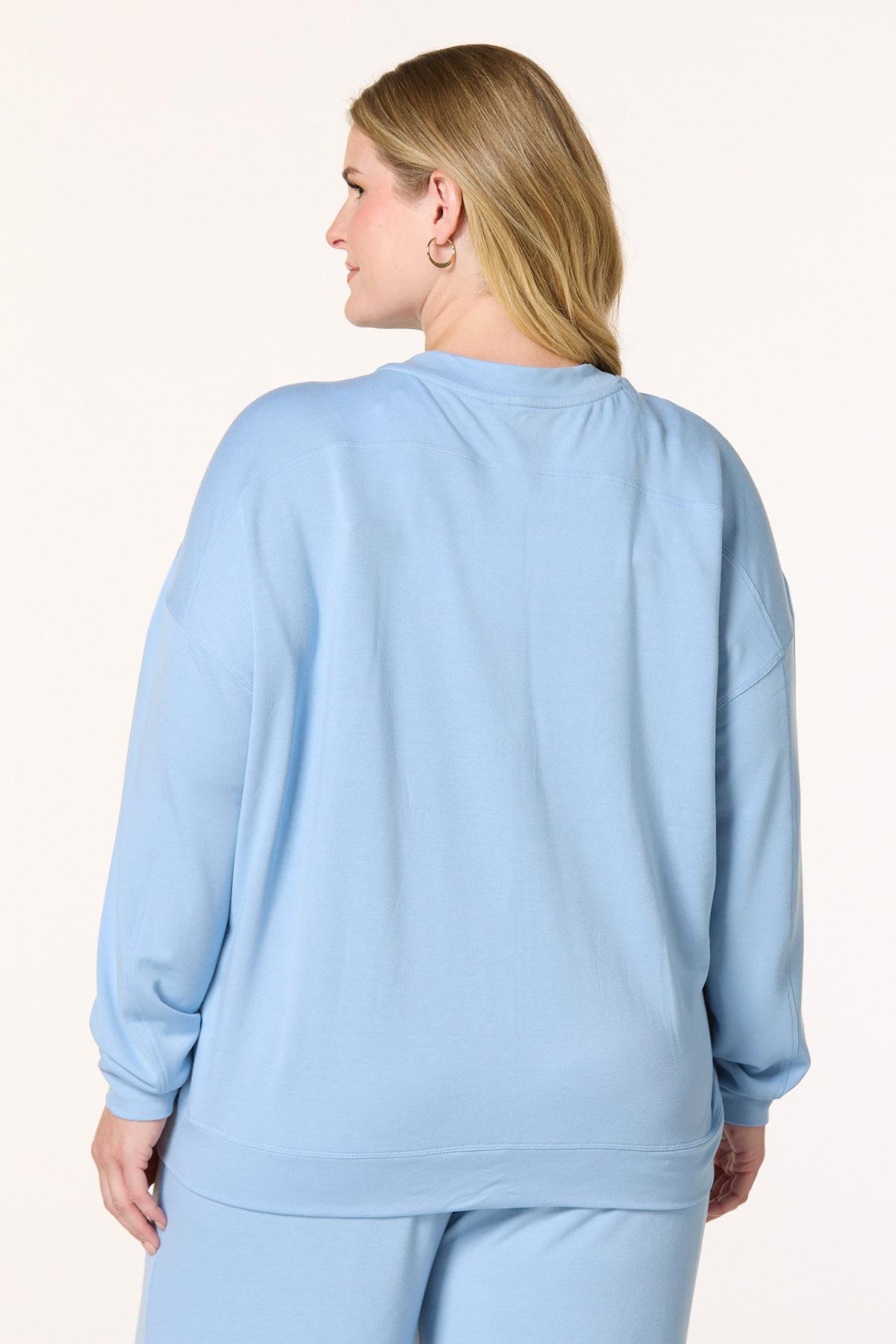Cato Fashions | Cato Plus Size Butter French Terry Top