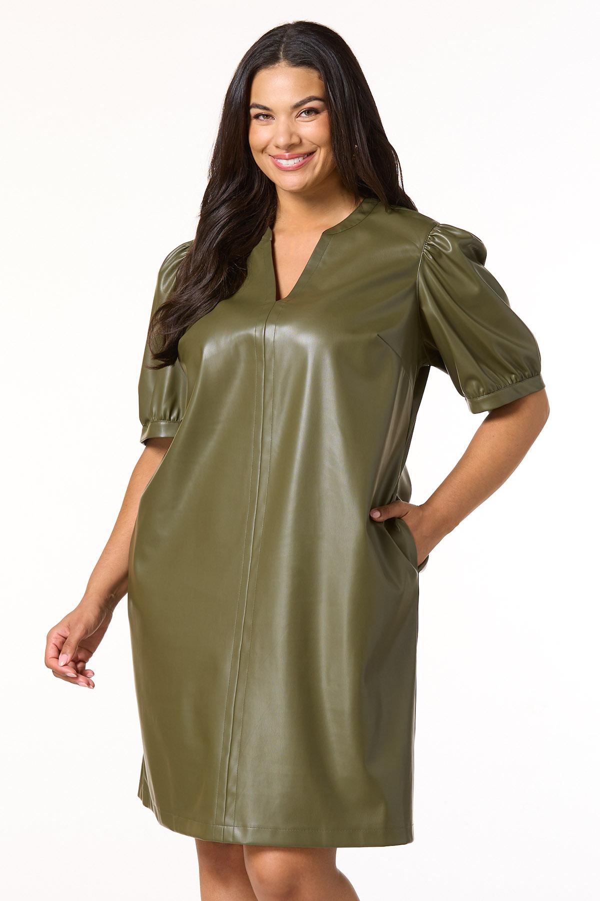 plus size brown leather dress Cato Fashions ILTA You’re officially the one Copy Bachelorette Hannah Brown's Size-US:24