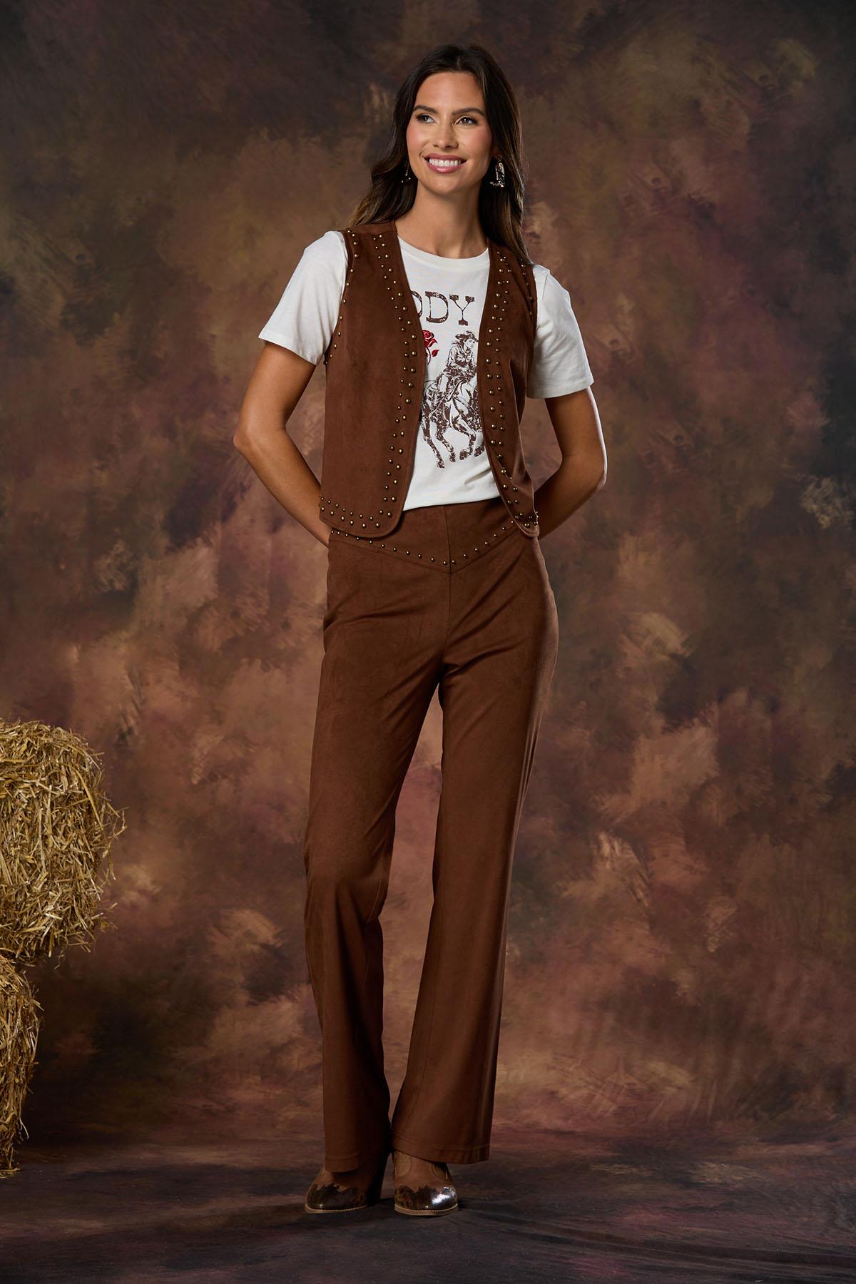 Cato Fashions | Cato Studded Faux Suede Pants