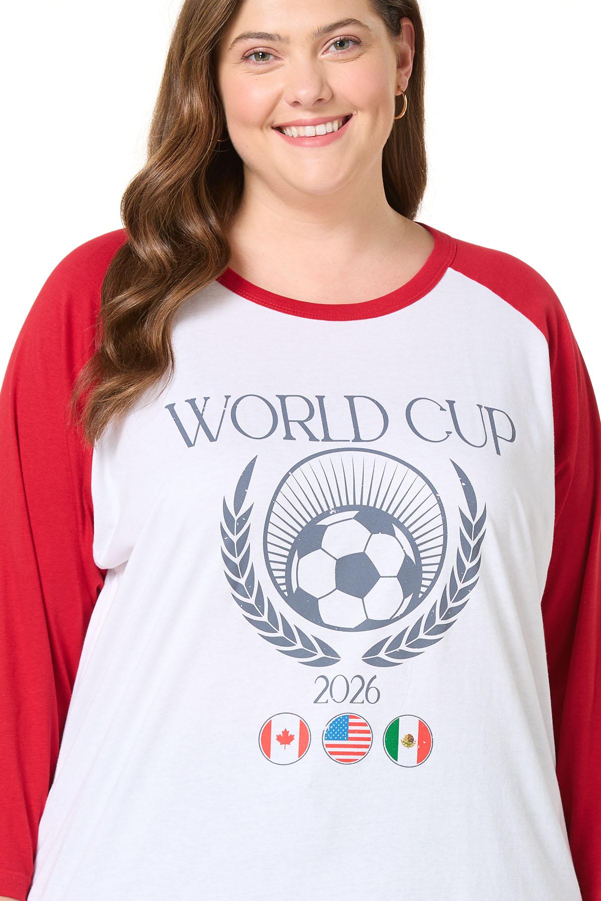 Cato Fashions | Cato Plus Size World Cup Baseball Tee