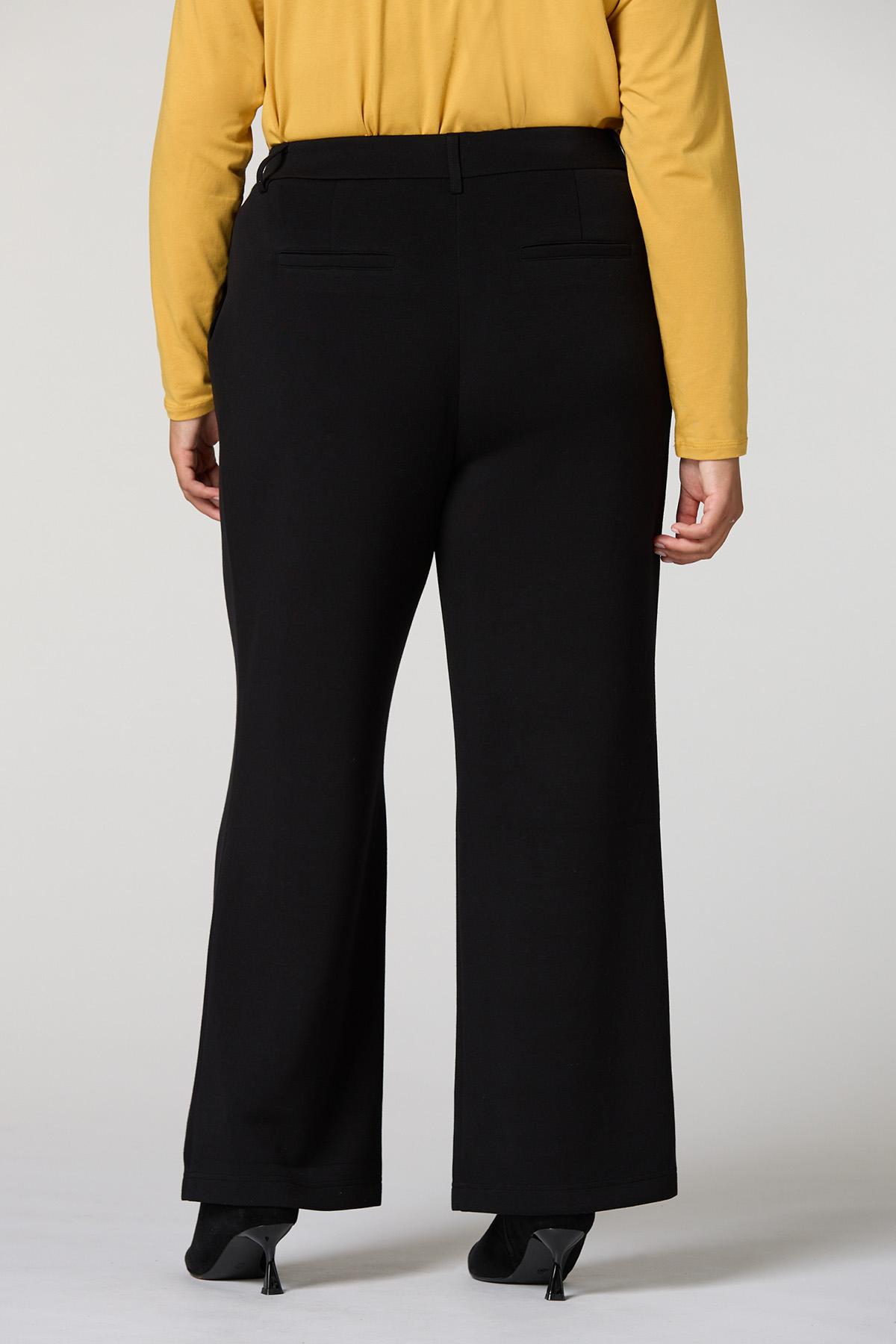 plus size dress slacks Cato Fashions best pants for chubby ladies Maria de la Orden Matte Black Fit to flatter Package:dress